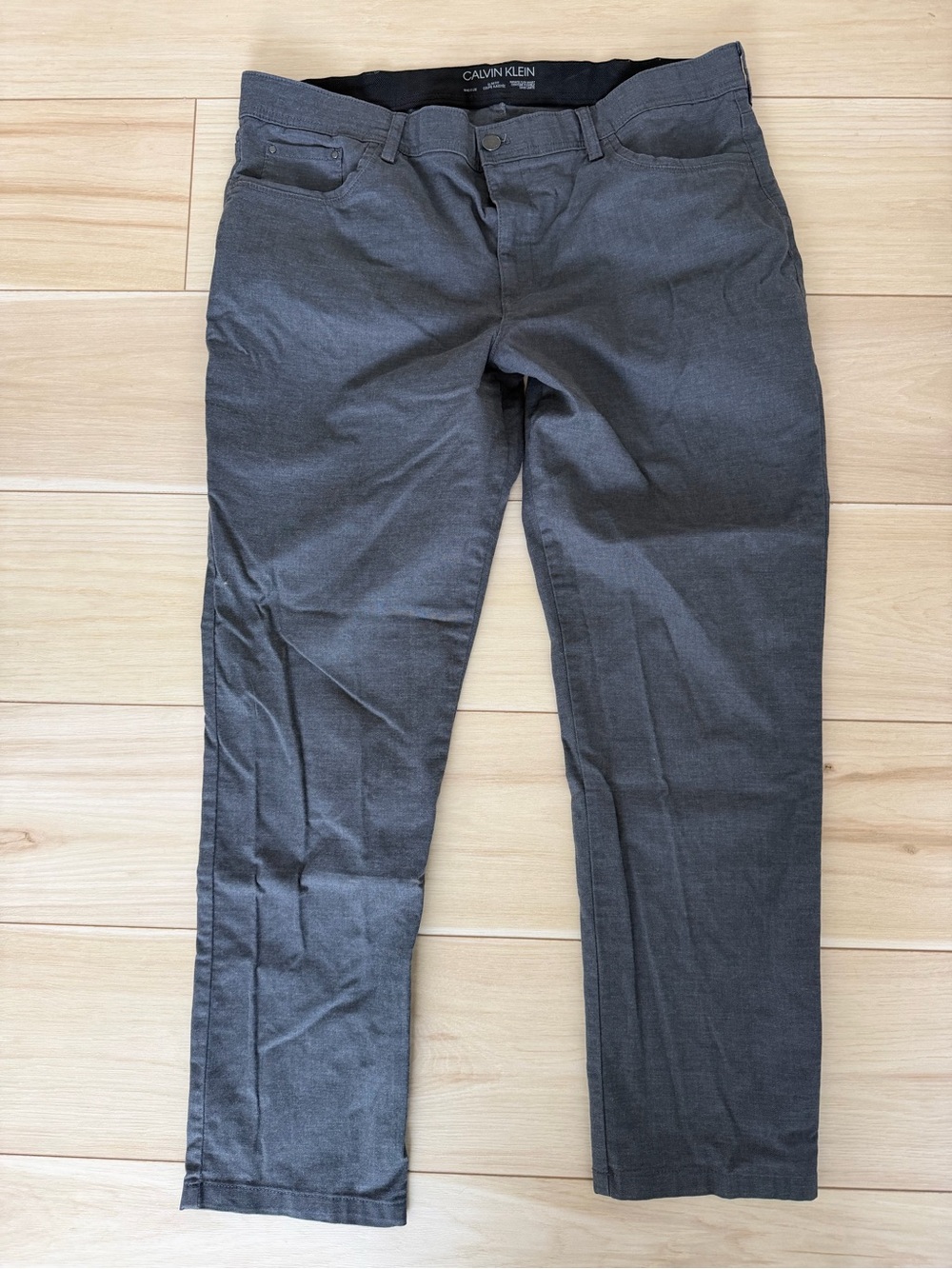 MENS Calvin Klein Men's Slim Fit Pants in Charcoal